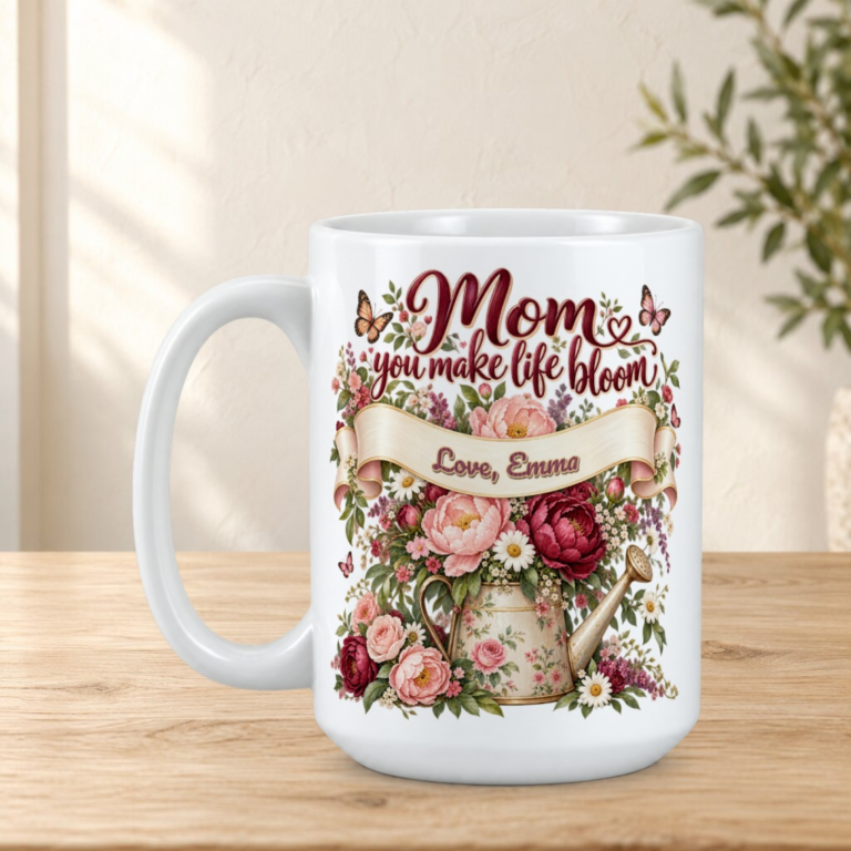 Mom You Make Life Bloom Mug