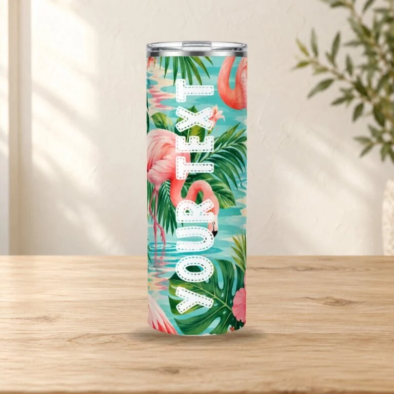 Flamingo Name Tumbler