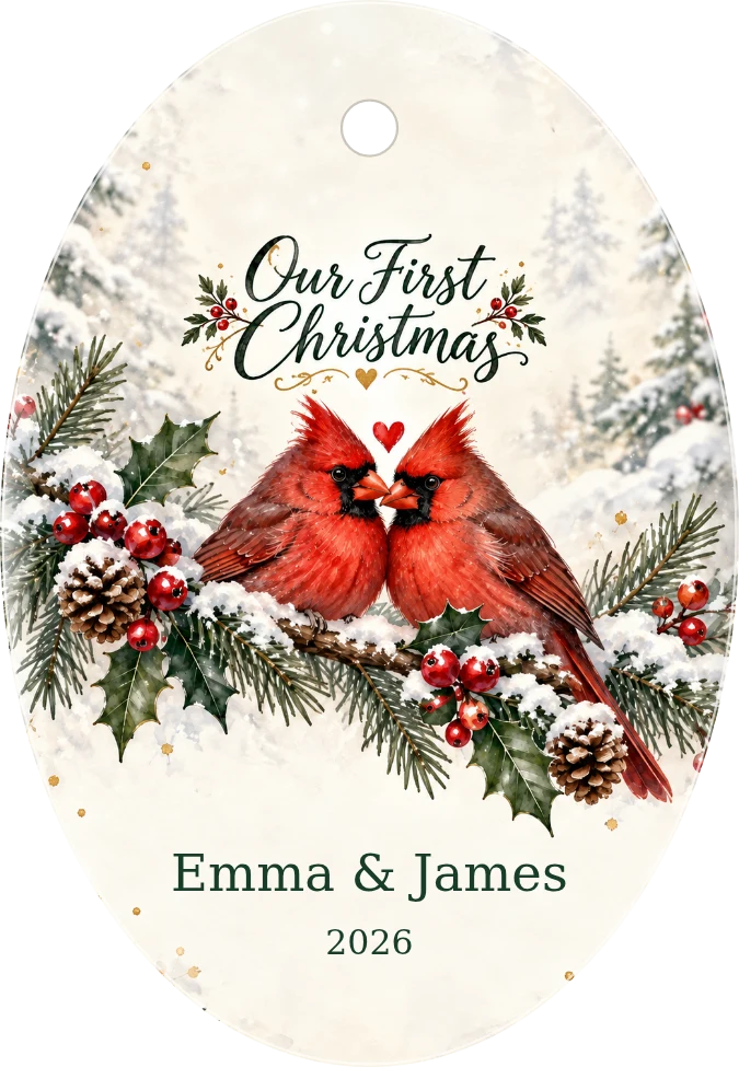 Our First Christmas Ceramic Ornament
