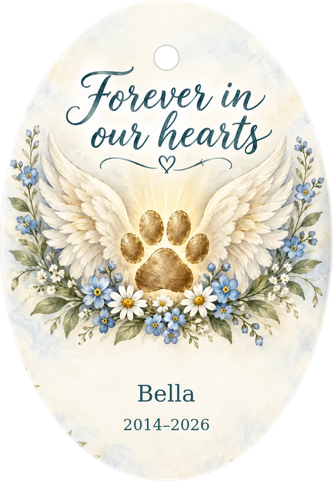 Pet Memorial Ceramic Ornament