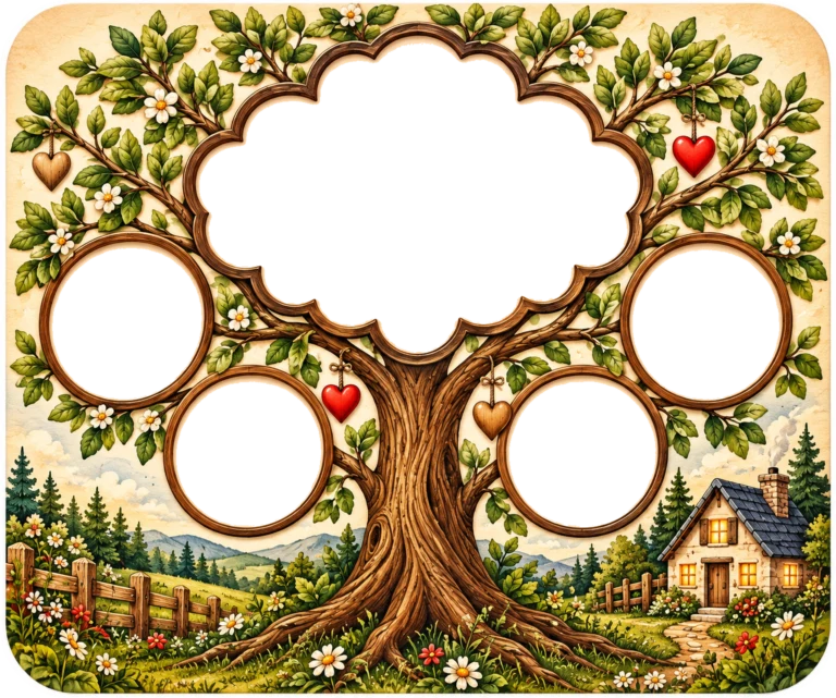 Family Tree Photo Mouse Pad