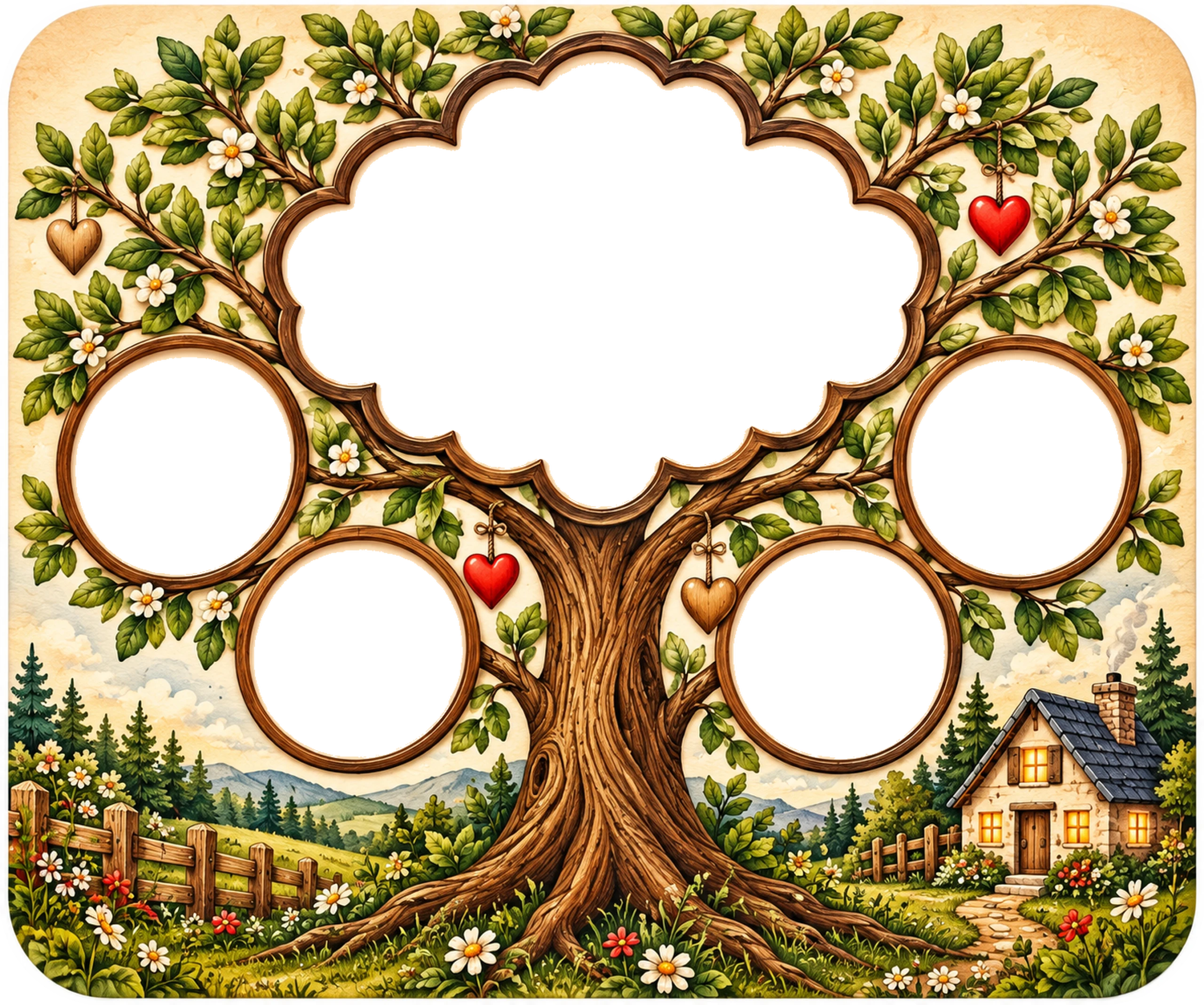 Family Tree Photo Mouse Pad