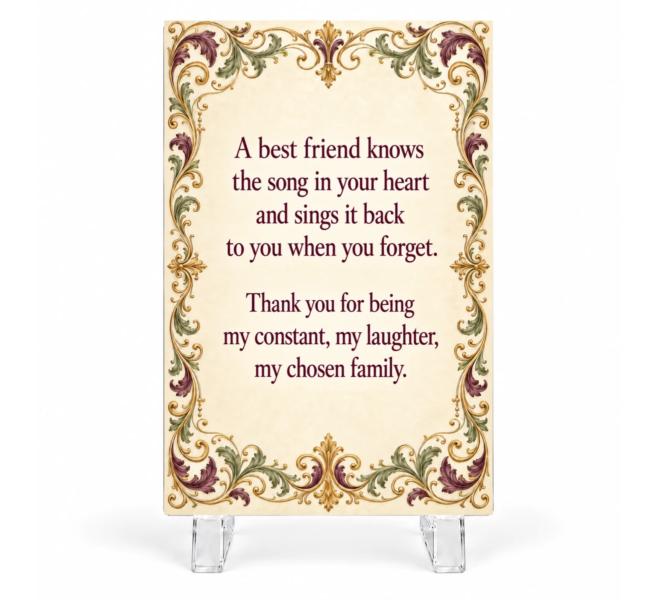 Best Friend Keepsake Plaque