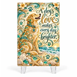 Dog Love Keepsake Plaque