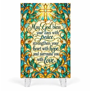 Faith Blessings Keepsake Plaque