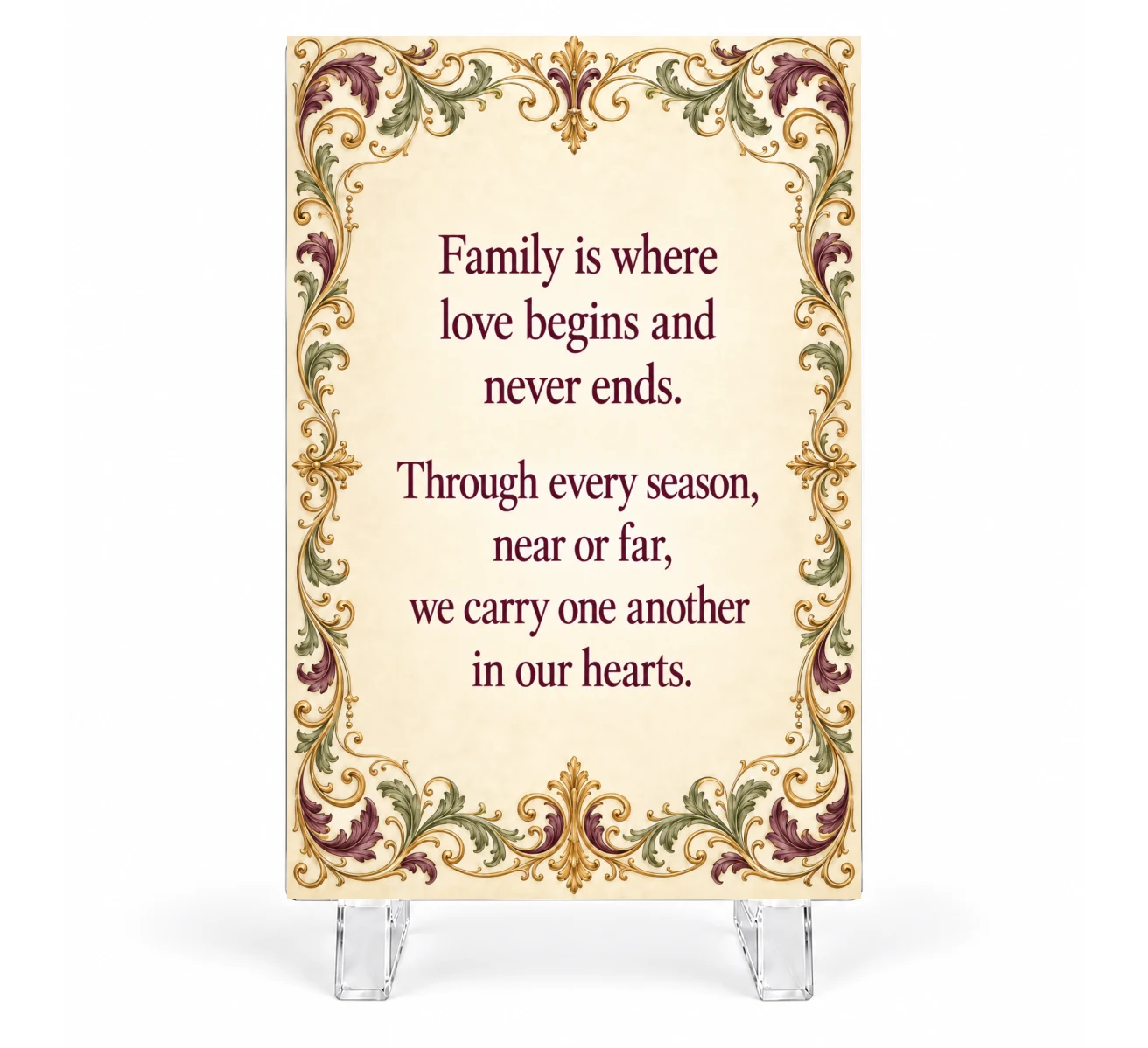 Family Keepsake Plaque