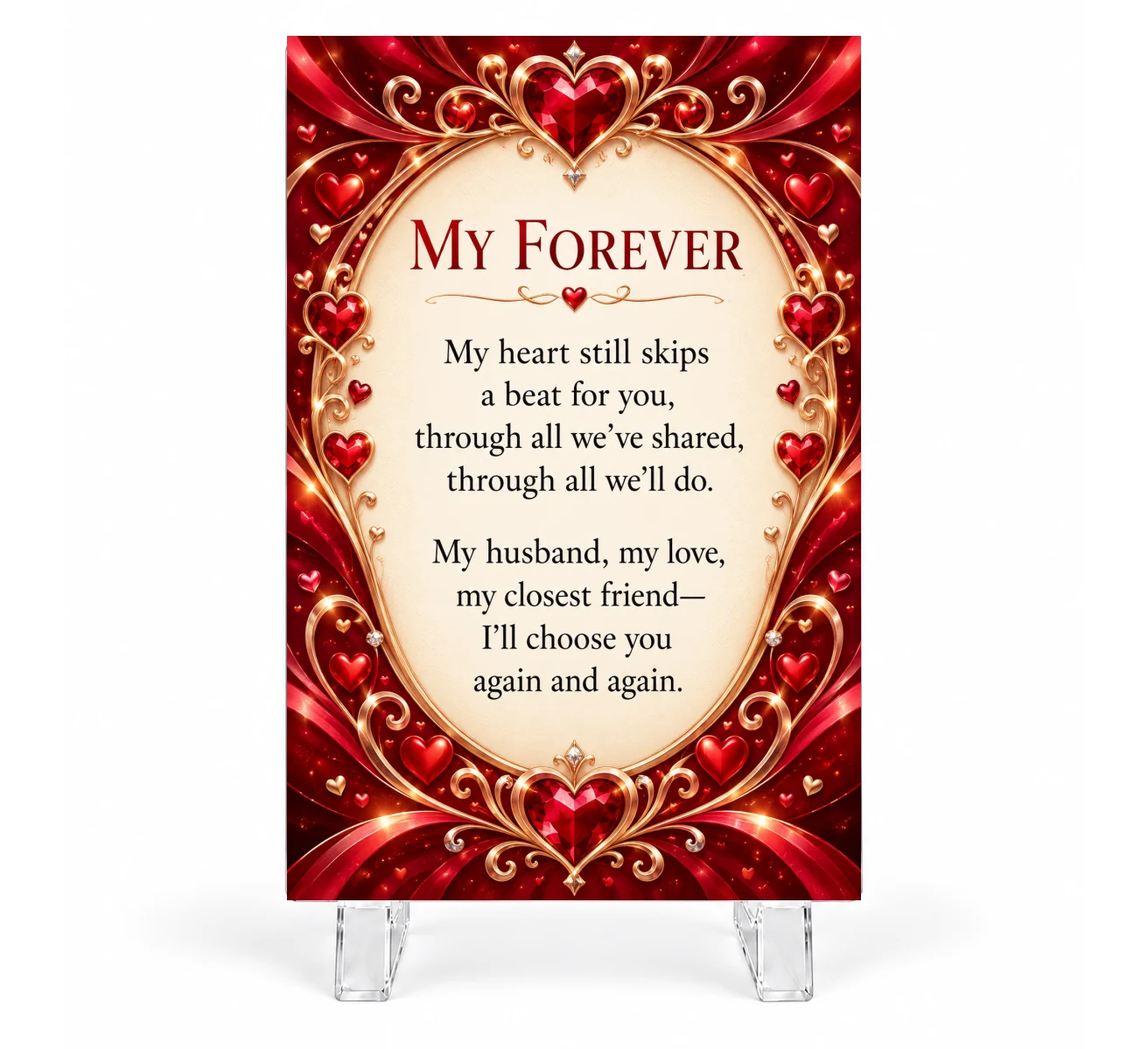 Husband — Design 2 Keepsake Plaque