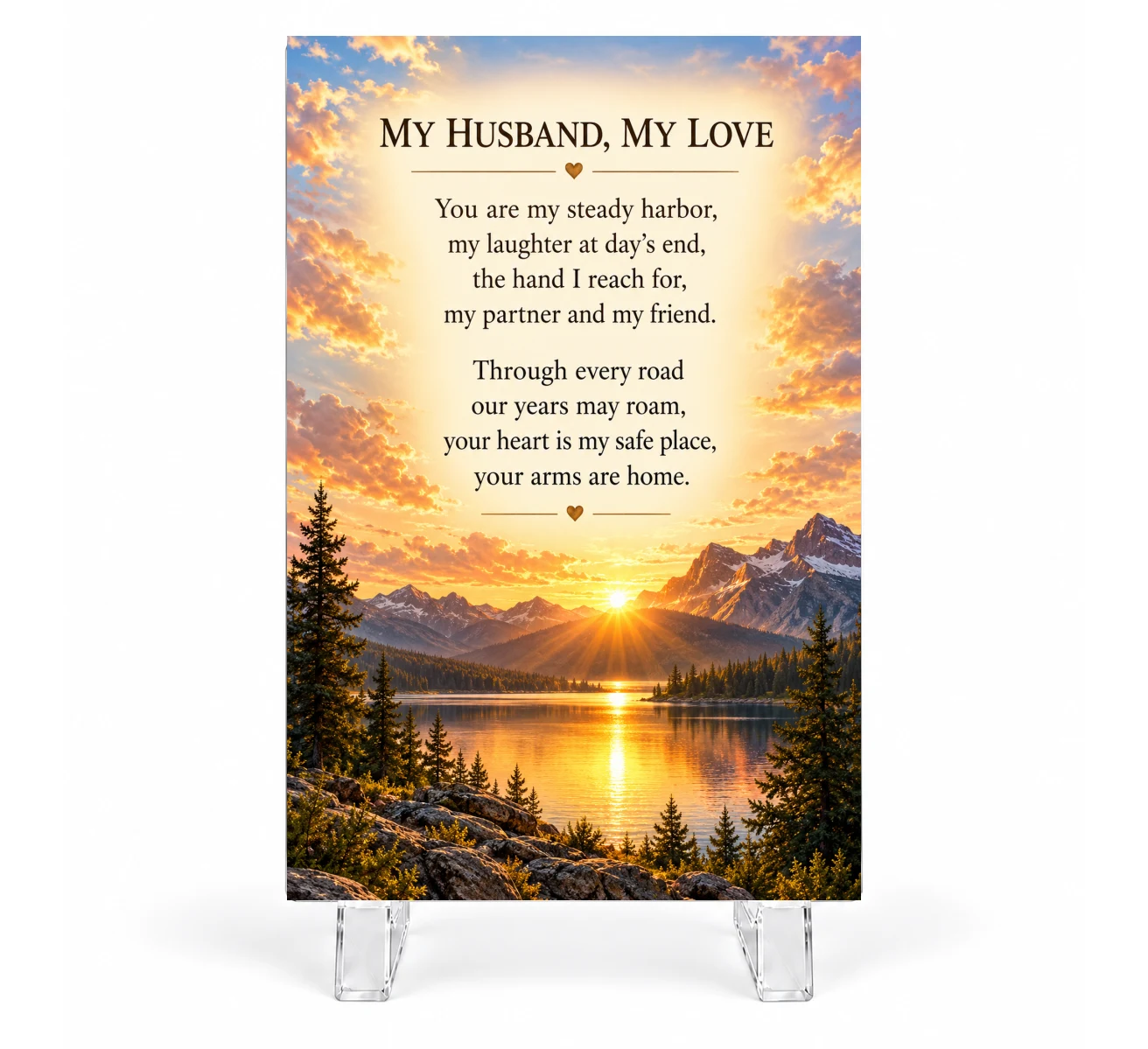 Husband — Design 3 Keepsake Plaque