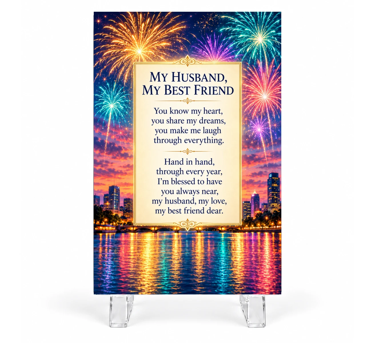 Husband — Design 6 Keepsake Plaque