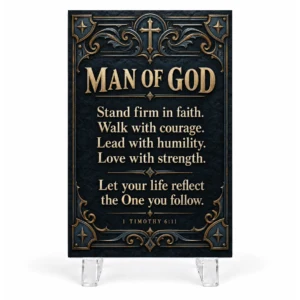 Man Of God Keepsake Plaque