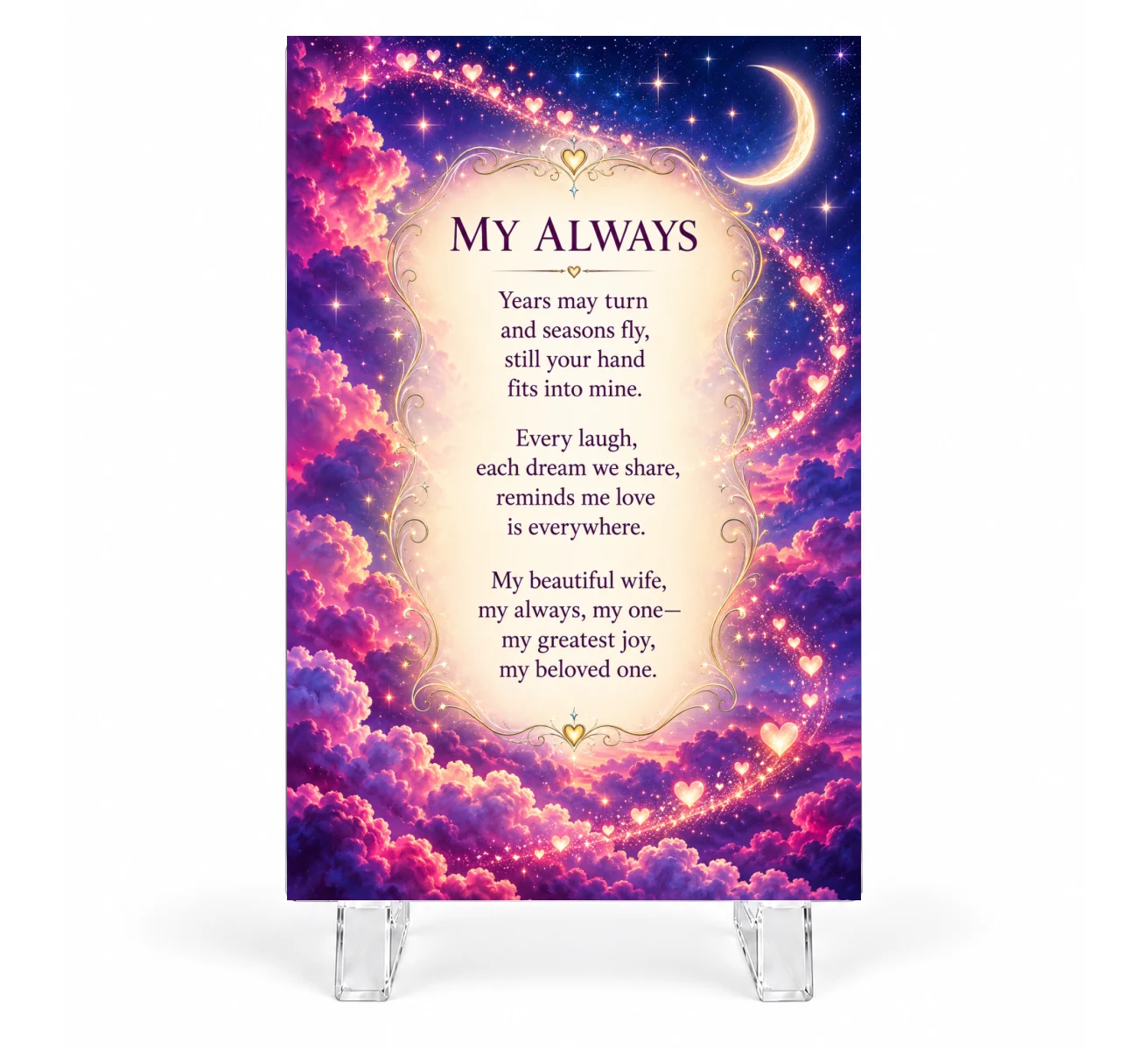 Wife — Design 2 Keepsake Plaque