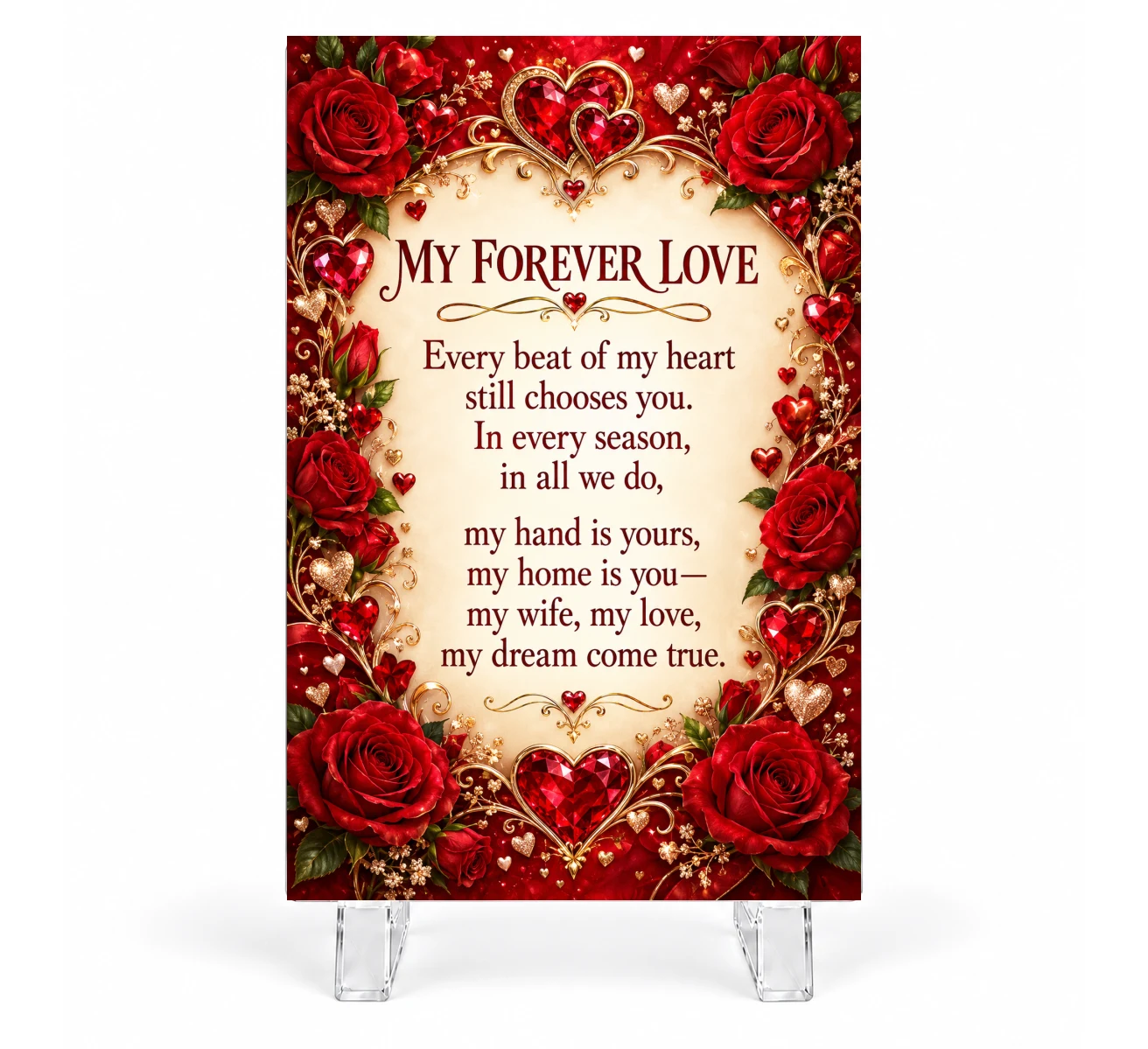 Wife — Design 3 Keepsake Plaque