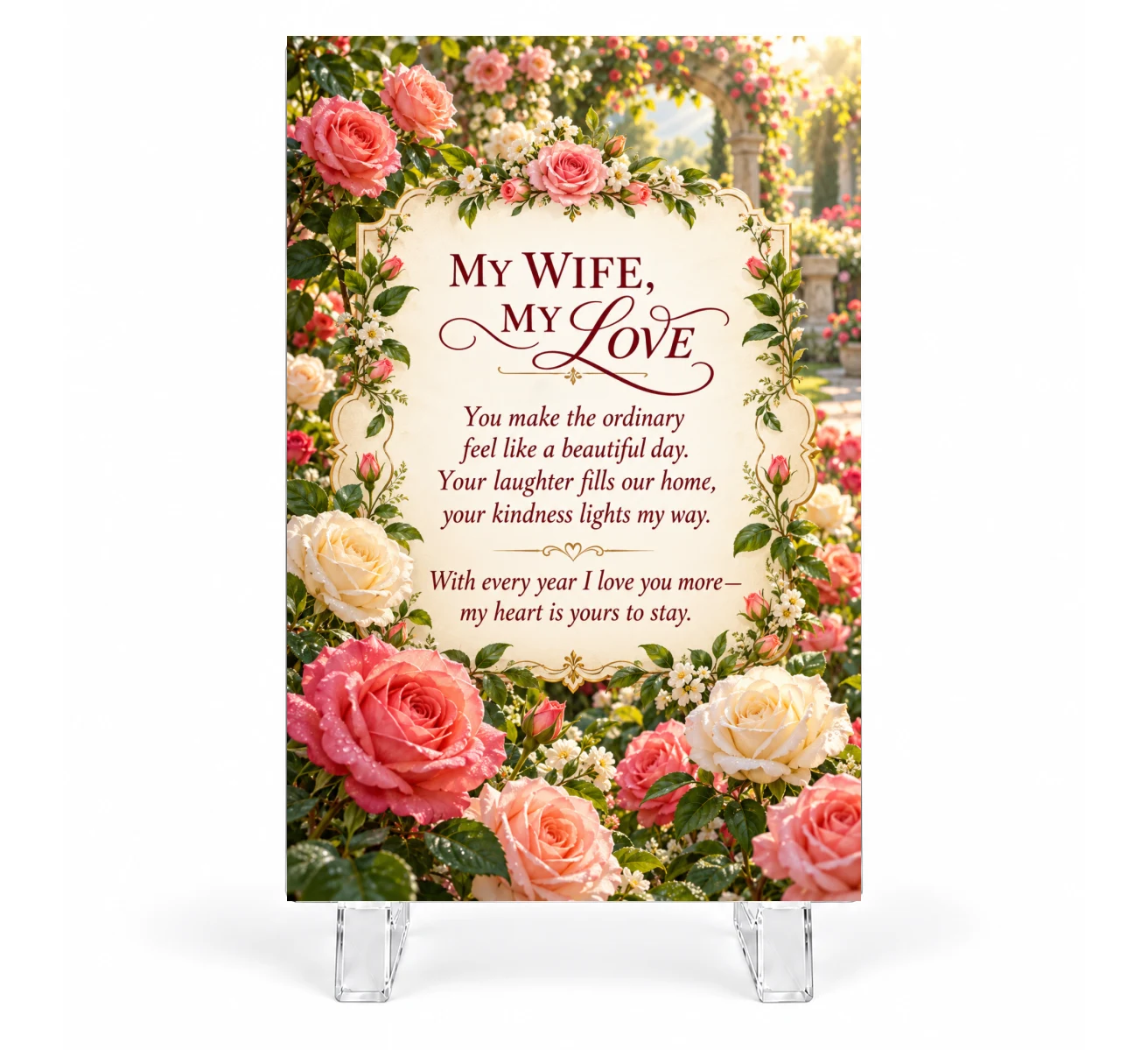 Wife — Design 6 Keepsake Plaque