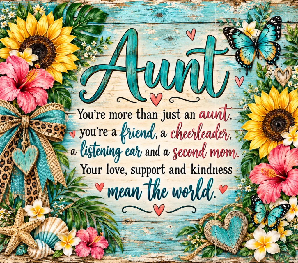 Aunt Tumbler — product mockup preview