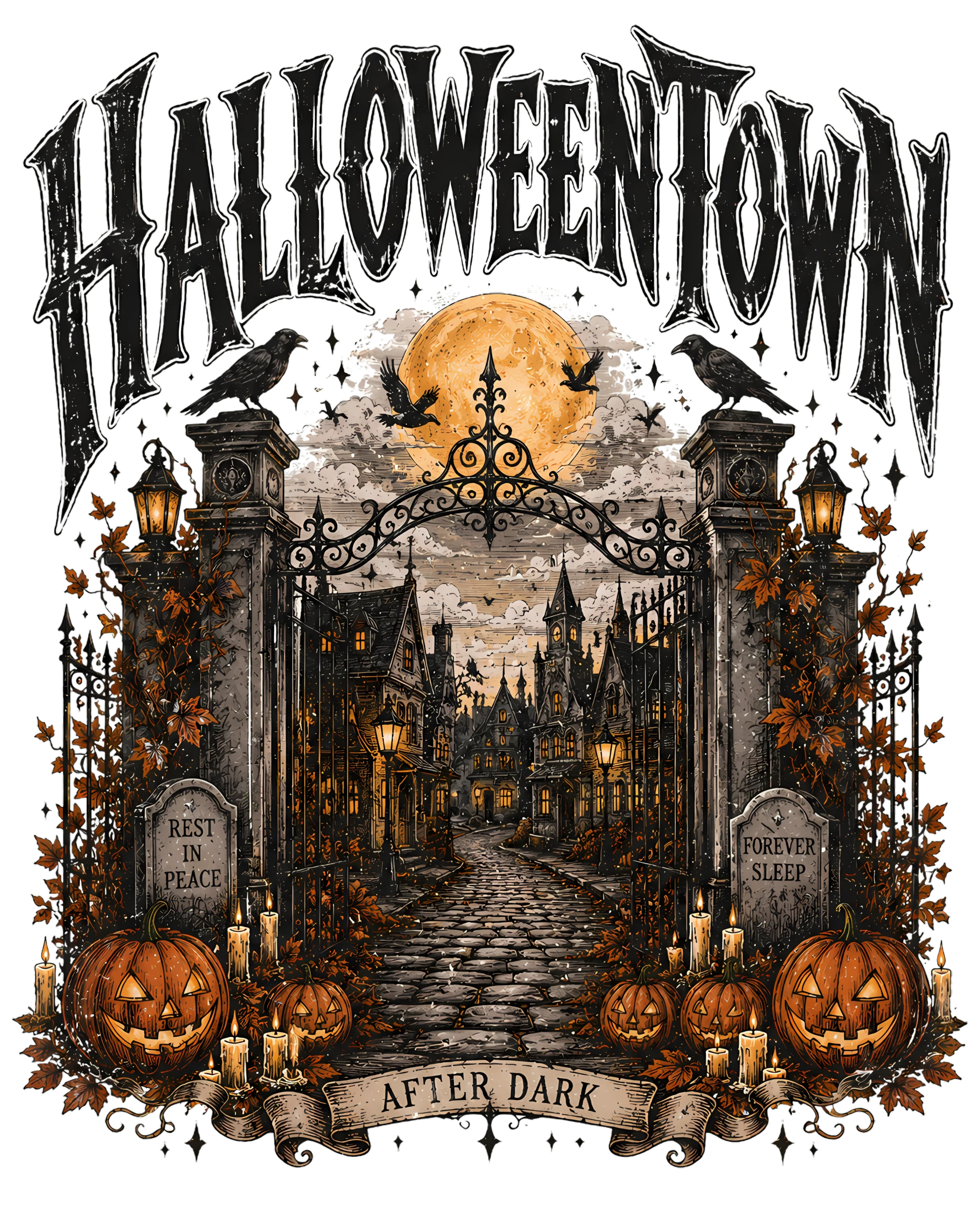 Halloween Retro Comfort Colors 1717 T-Shirt