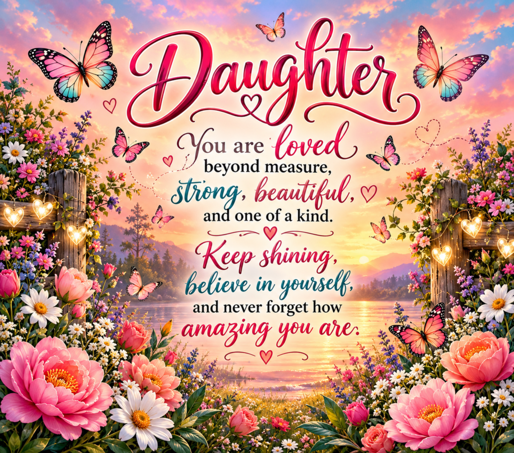 Daughter Tumbler complete wrap design