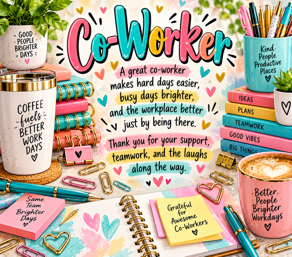 Co-worker Tumbler complete wrap design