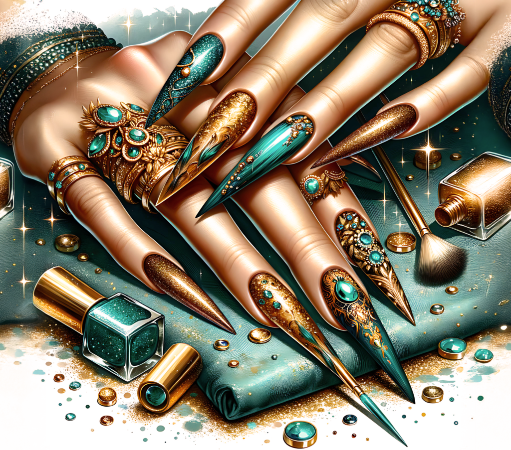 Nail Tech Tumbler complete wrap design