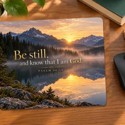 Be Still and Know Faith Mouse Pad | Psalm 46:10