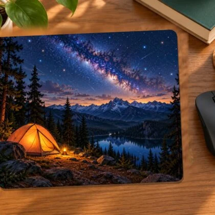 Camp Under the Stars Mouse Pad