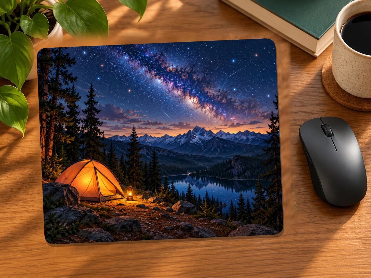 Camp Under the Stars Mouse Pad