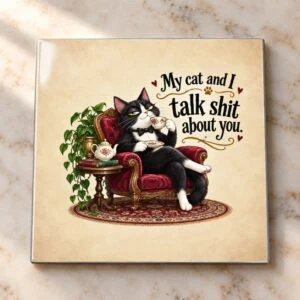 Cat and I Judge You Magnet Magnet