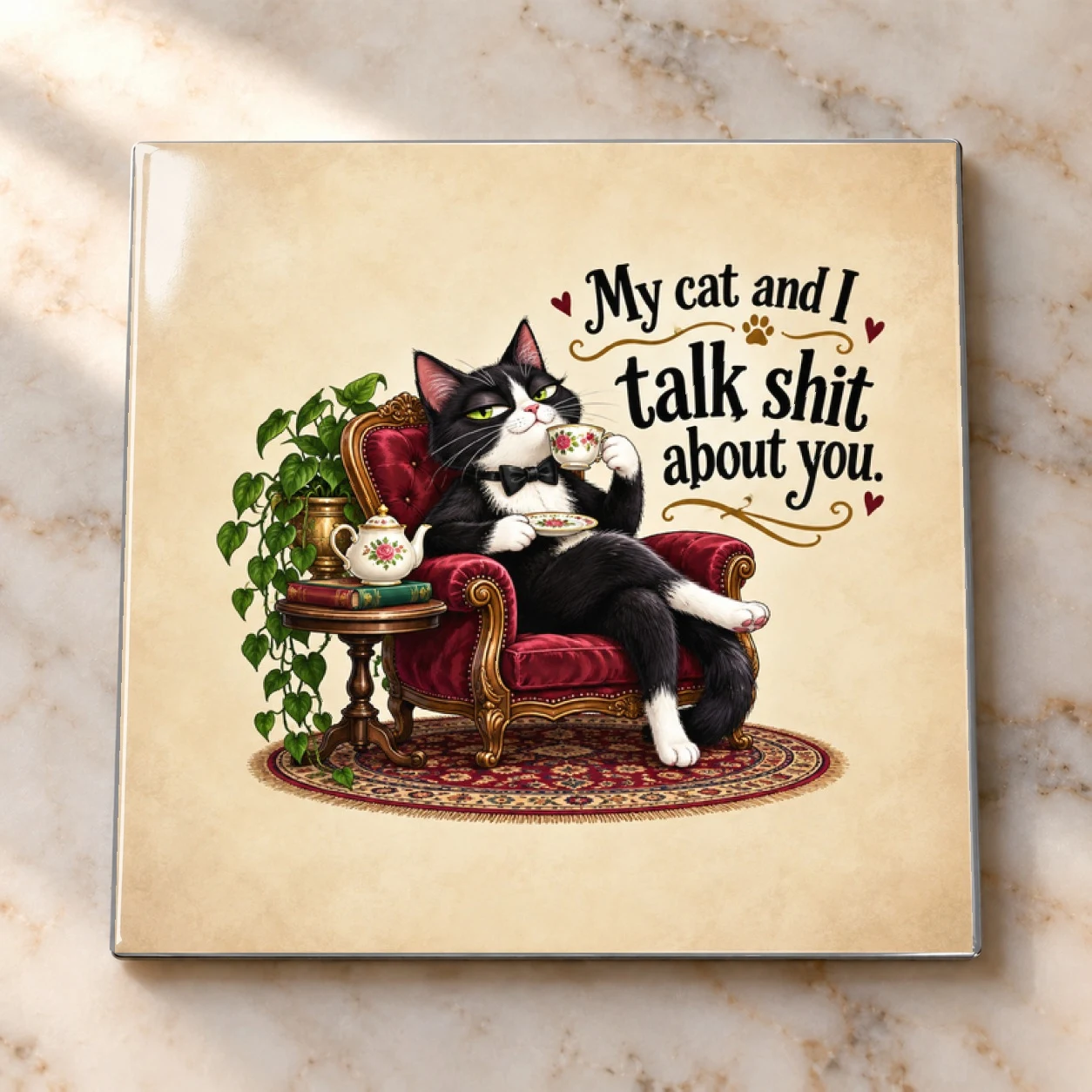 Cat and I Judge You Magnet Magnet