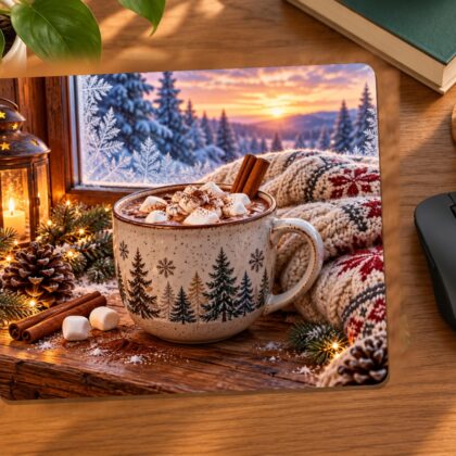 Cozy Hot Chocolate Mouse Pad