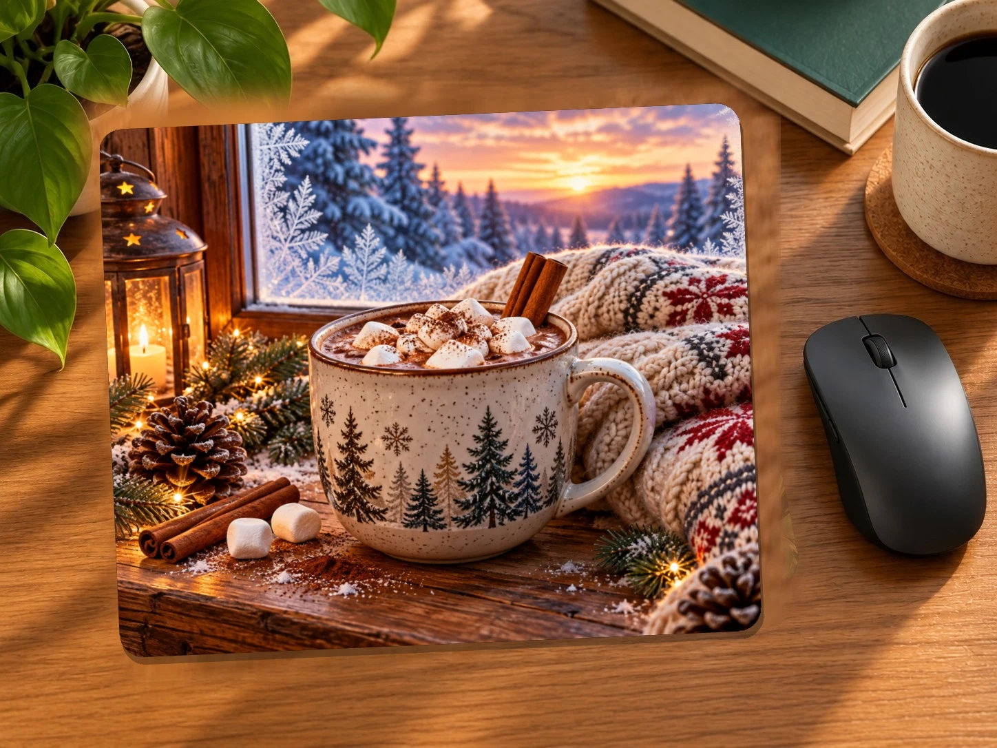 Cozy Hot Chocolate Mouse Pad