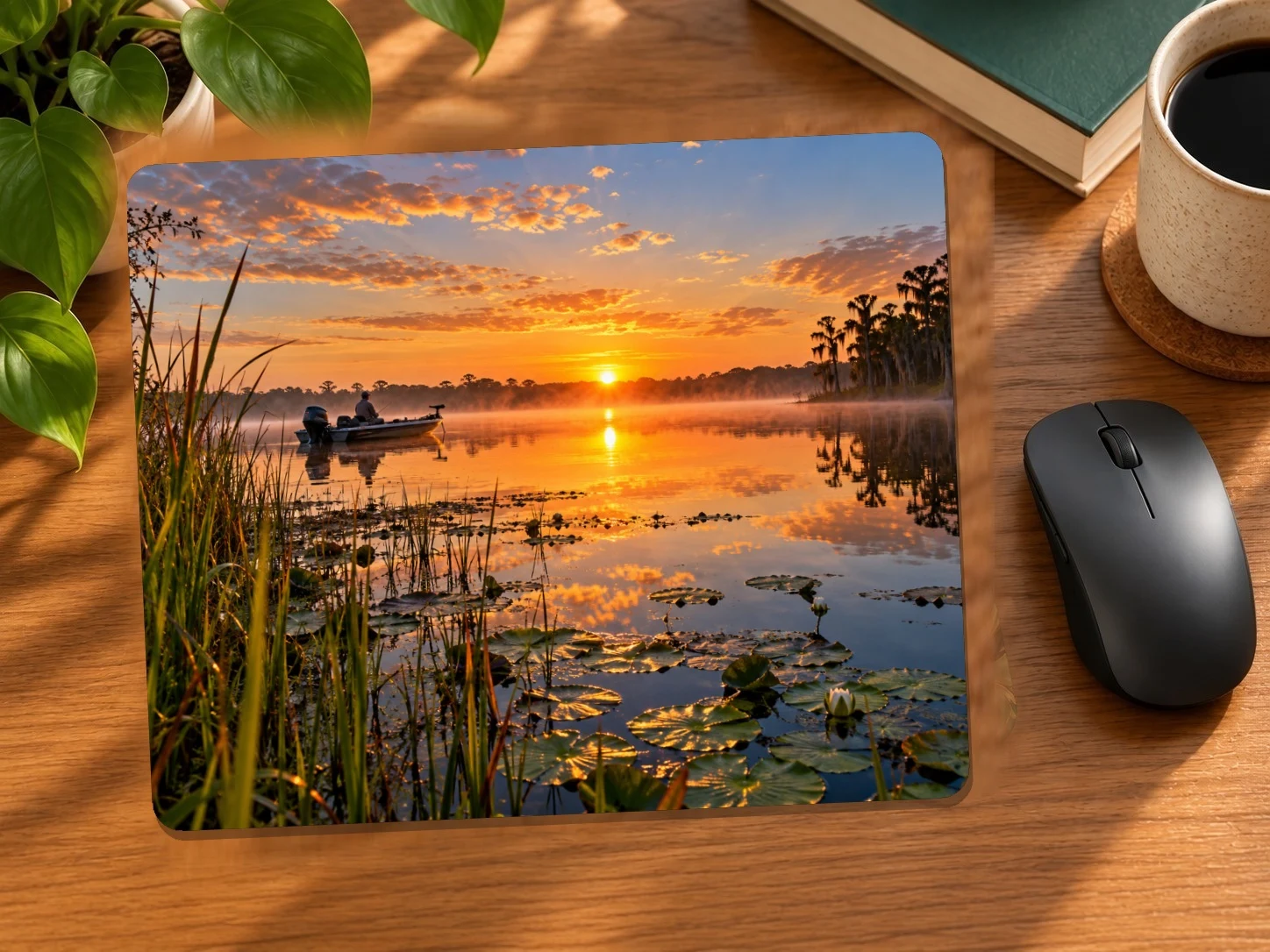 Fishing and Outdoors Mouse Pad