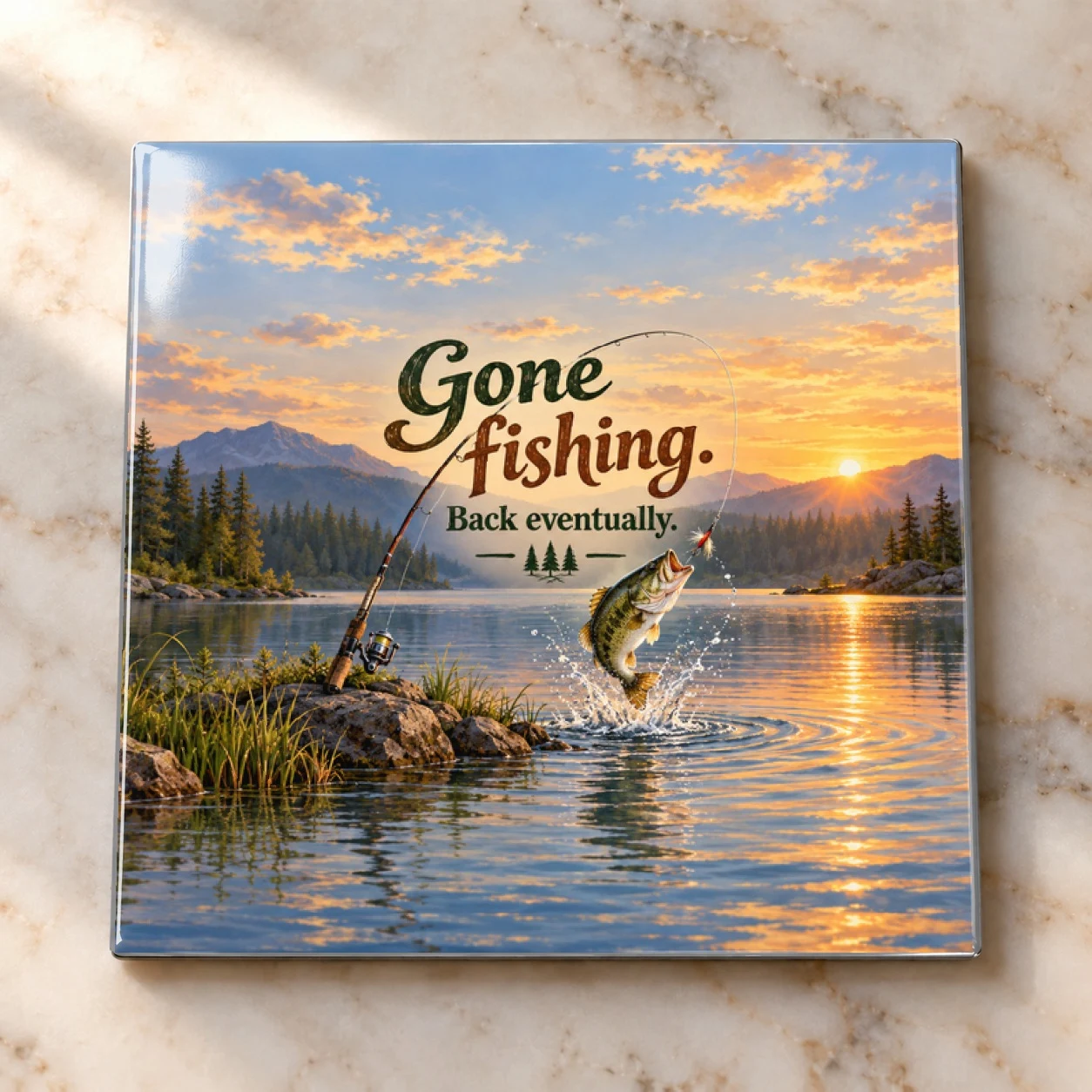 Fishing Therapy Magnet Magnet