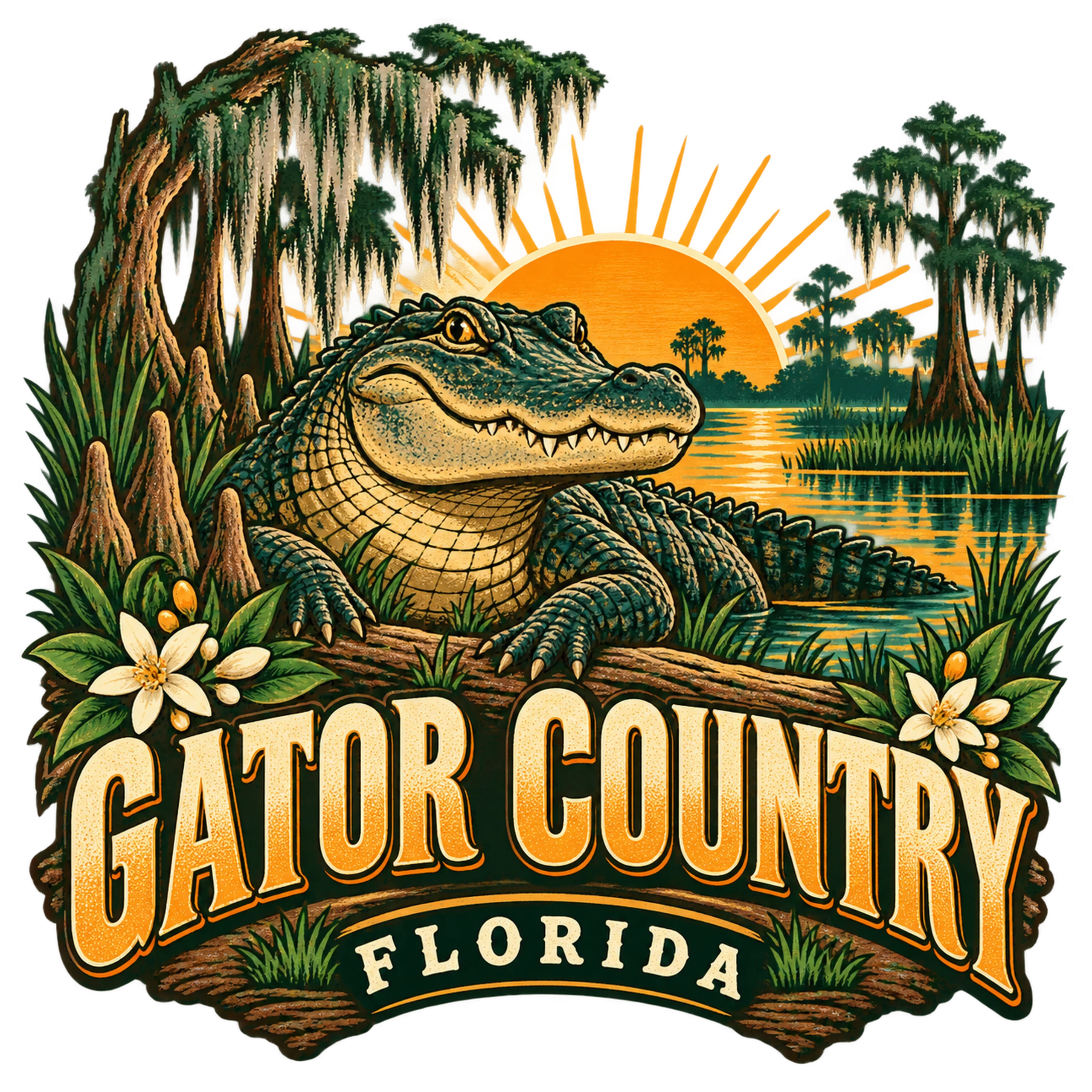 Gator Country Comfort Colors 1717 T-Shirt