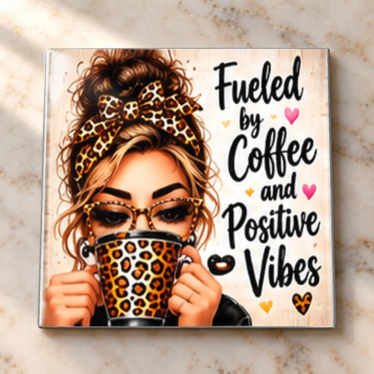 Fueled by Coffee and Positive Vibes Magnet