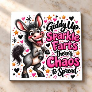 Giddy Up Sparkle Farts Magnet