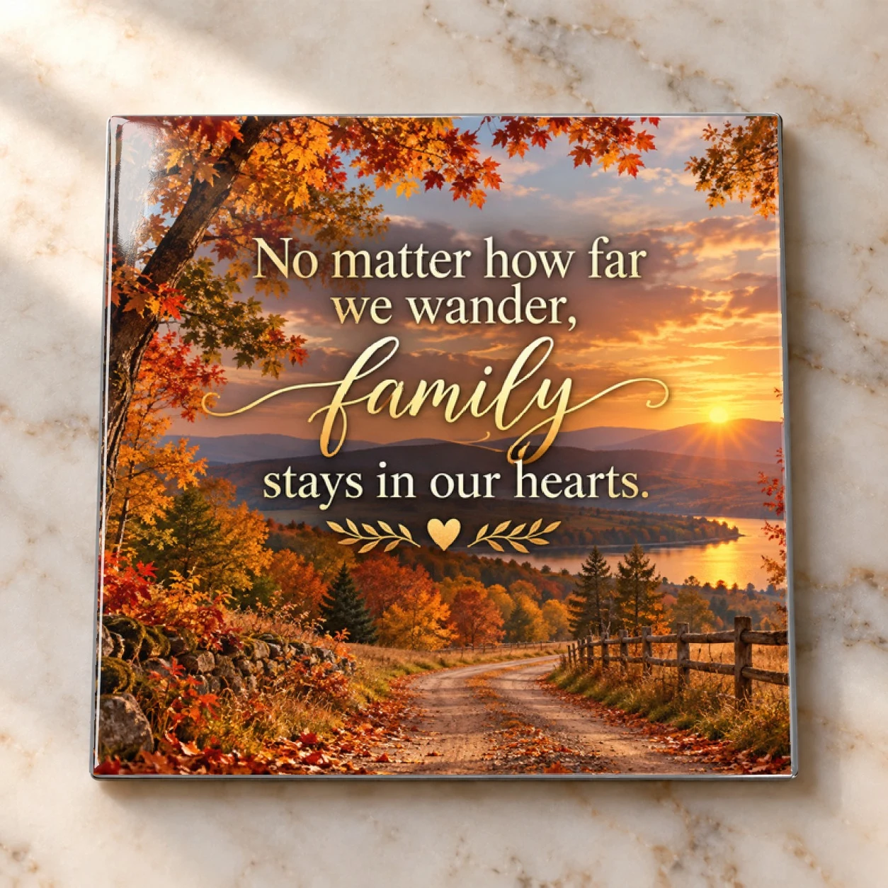 Home in Our Hearts Family Sentiment Magnet Magnet