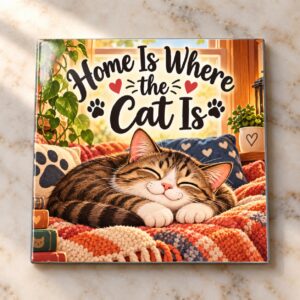 Home Is Where the Cat Is Magnet