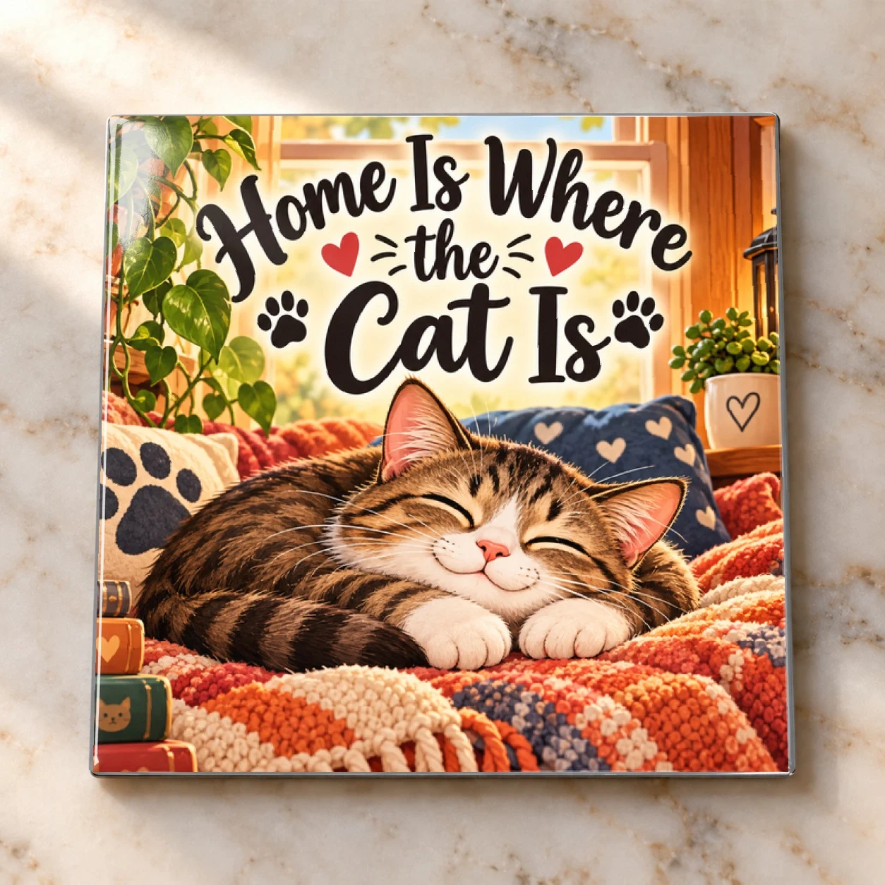 Home Is Where the Cat Is Magnet