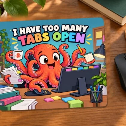 I Have Too Many Tabs Open Mouse Pad