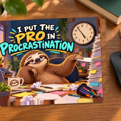 I Put the Pro in Procrastination Mouse Pad