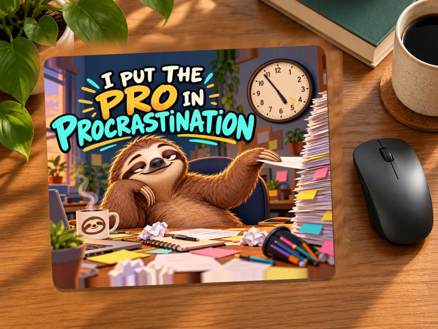 I Put the Pro in Procrastination Mouse Pad