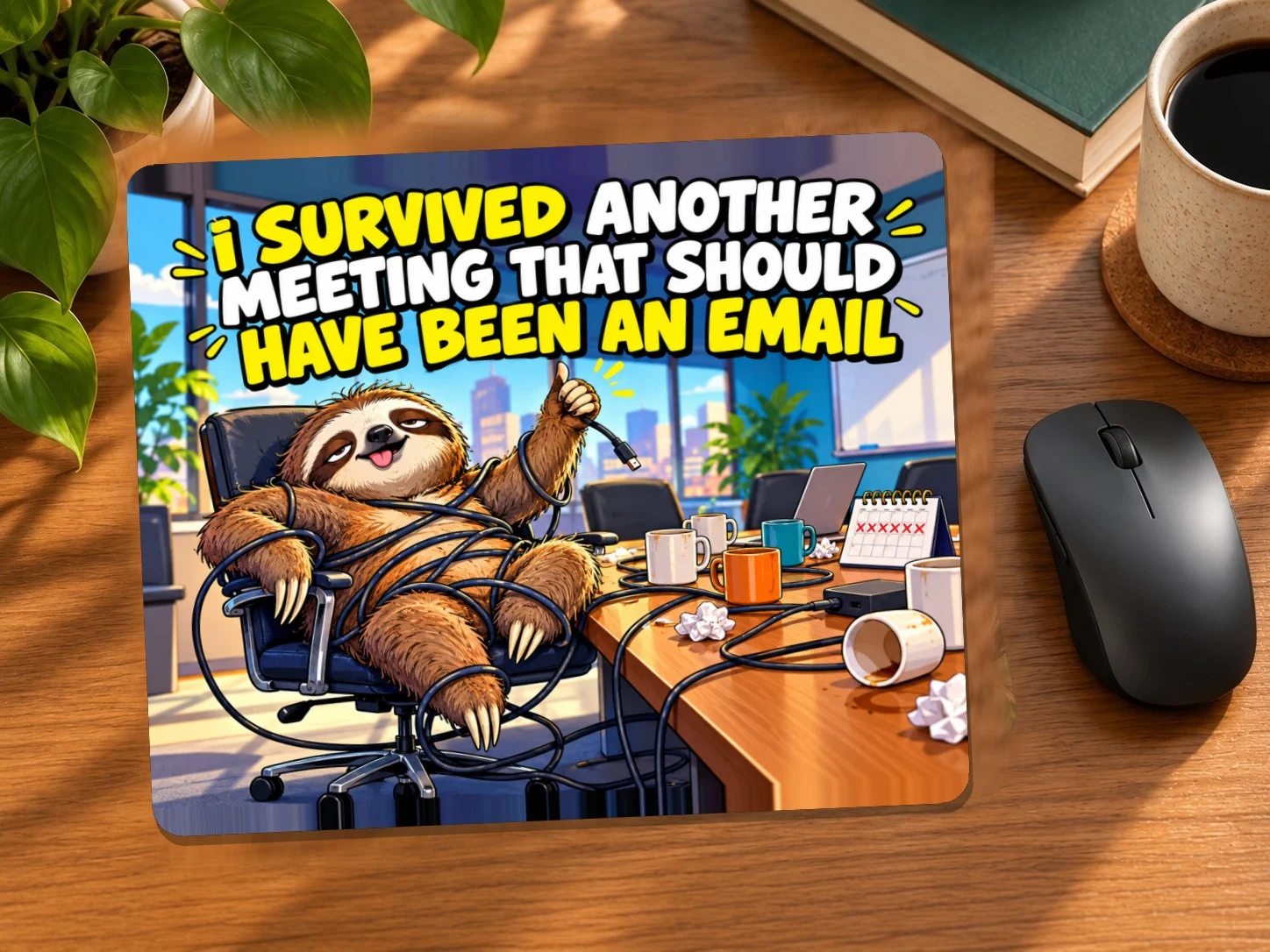 I Survived Another Meeting That Should Have Been an Email Mouse Pad