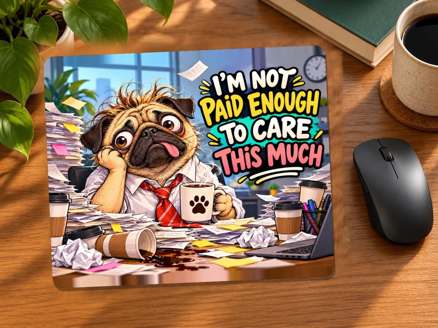 I’m Not Paid Enough to Care This Much Mouse Pad