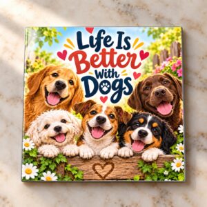 Life Is Better With Dogs Magnet