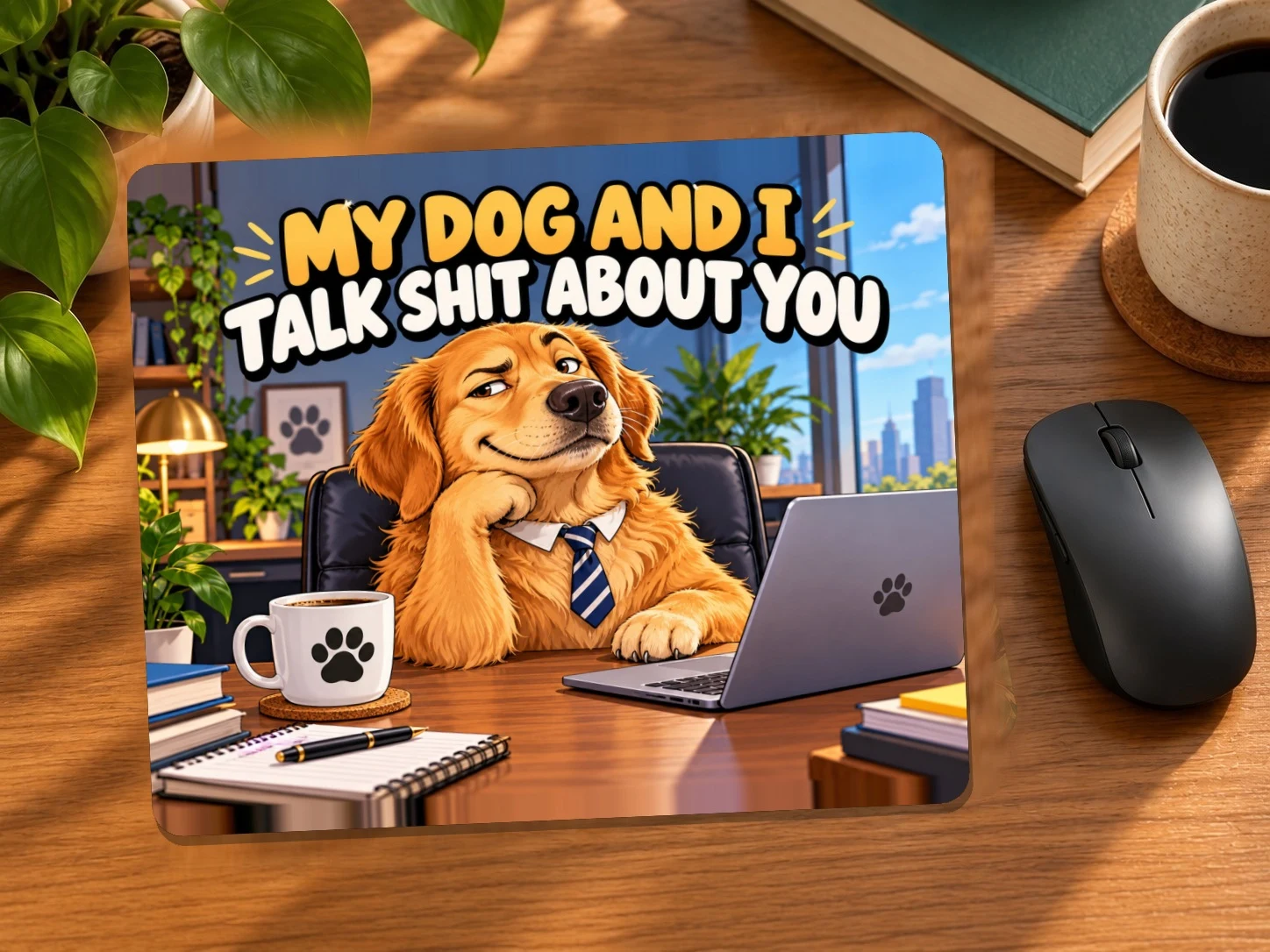 My Dog and I Talk Shit About You Mouse Pad