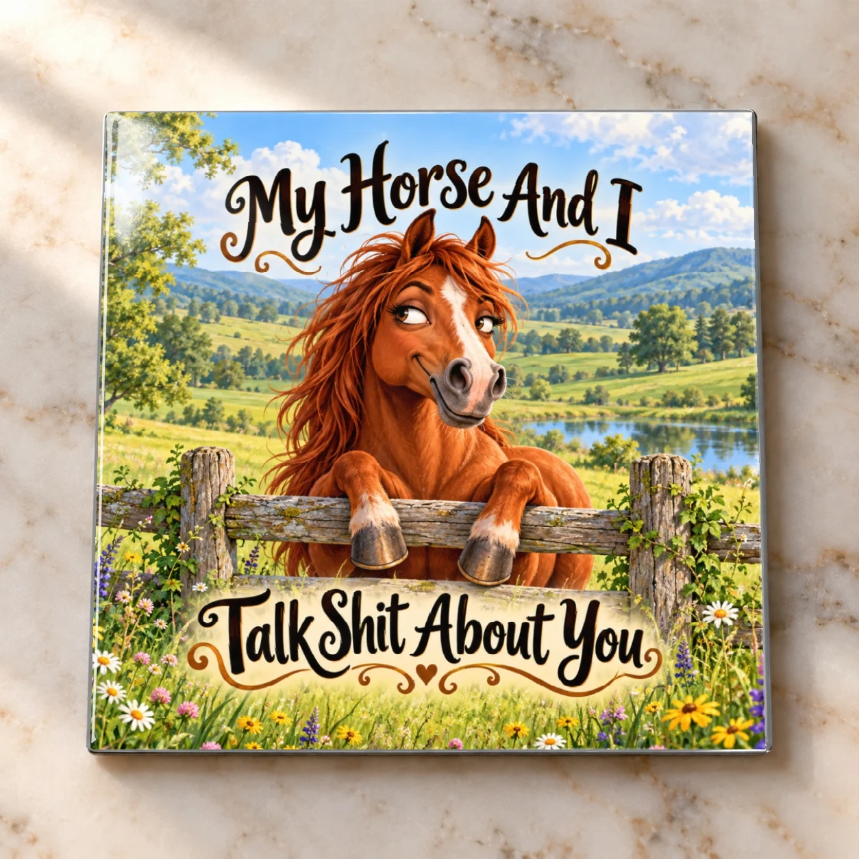 My Horse And I Talk Shit Magnet