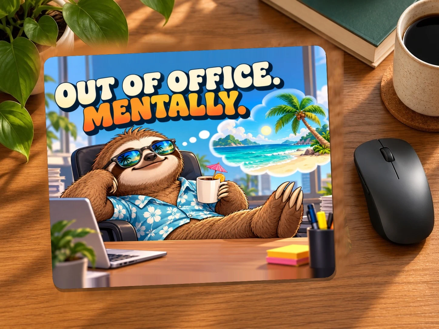 Out of Office. Mentally. Mouse Pad