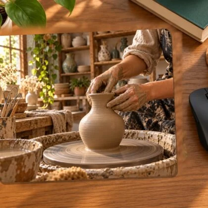 Potter at the Wheel Mouse Pad