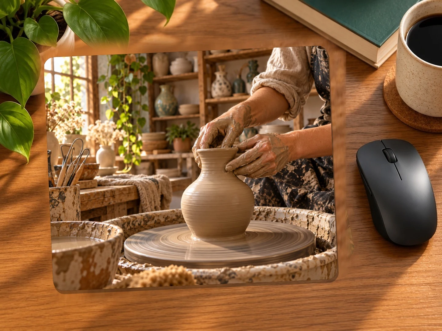 Potter at the Wheel Mouse Pad