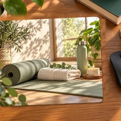 Quiet Yoga Morning Mouse Pad