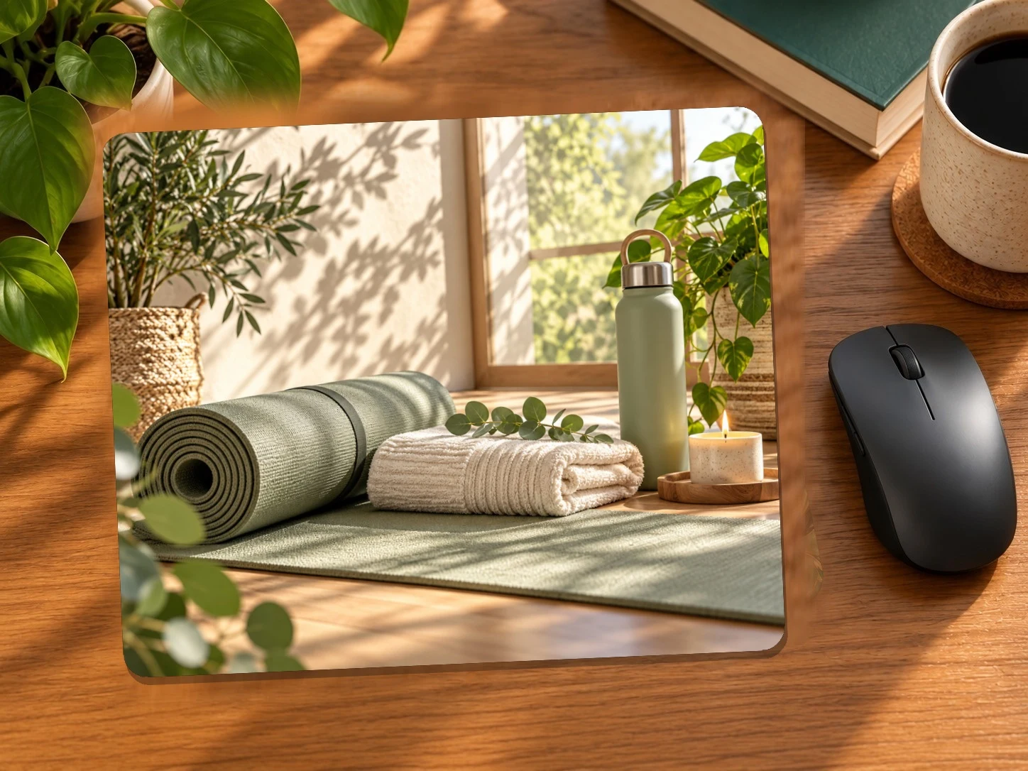 Quiet Yoga Morning Mouse Pad